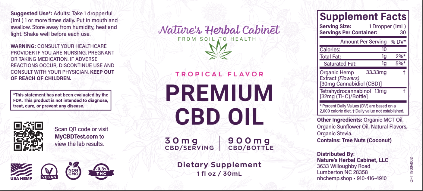 Full Spectrum CBD Tincture - Tropical Flavor
