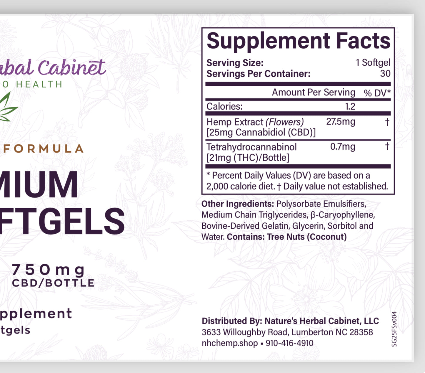 Full Spectrum CBD Softgels with THC (Qty. 30)