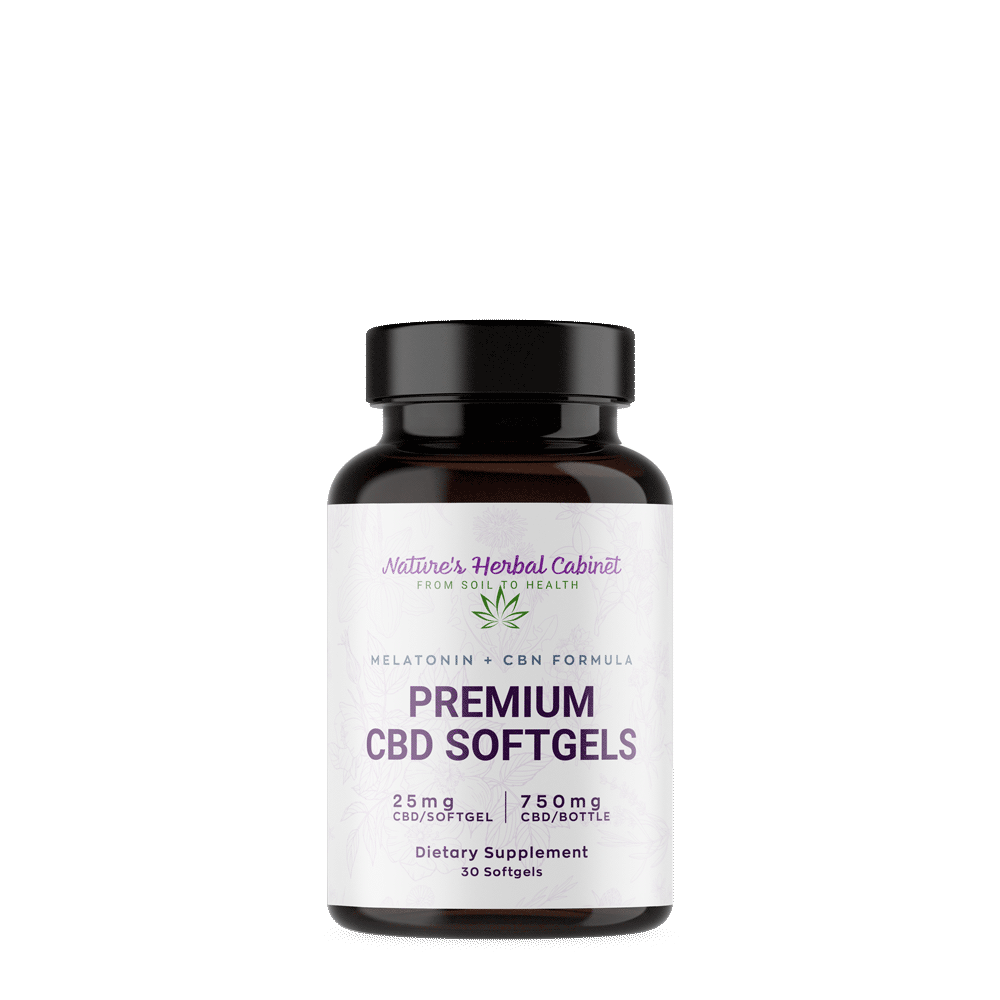 Broad Spectrum CBD Softgels with Melatonin & CBN for Sleep (Qty. 30)